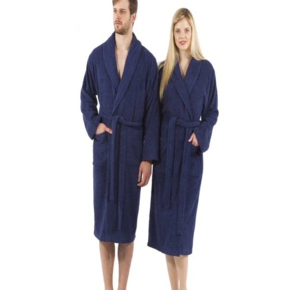 Linum Home Textiles Unisex Terry Cloth Bathrobe L/XL - Picture 1 of 7